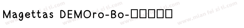 Magettas DEMOro-Bo字体转换